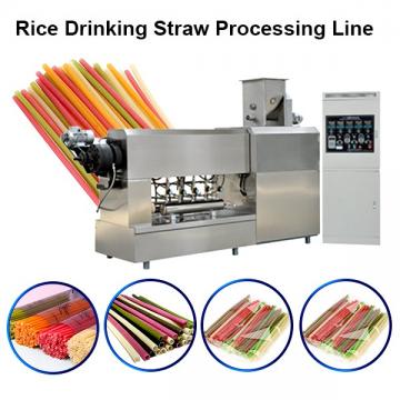 Edible Eco Friendly 100-150kg/H Best Quality Rice Making Drinking Straw Machine Pasta Straw Extruder